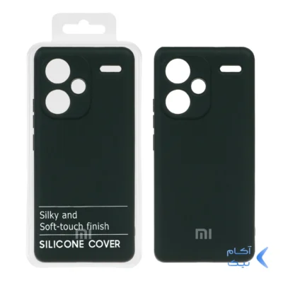قاب نیو سیلیکون محافظ لنزدار RFF مدل Xiaomi Redmi Note 13 Pro Plus 5G - سبز تیره (پک دار)