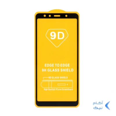 محافظ صفحه نمایش شیشه ای Samsung Galaxy A750 / J4 Core / J4 Plus / J6 Plus / J8 / A8 Plus / A6 Plus / A7 2018 - Full Cover - مشکی (بدون پک)