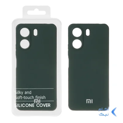 قاب نیو سیلیکون محافظ لنزدار RFF مدل Xiaomi Redmi 13C / Poco C65 - سبز تیره (پک دار)