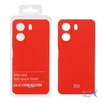 قاب نیو سیلیکون محافظ لنزدار RFF مدل Xiaomi Redmi 13C / Poco C65 - قرمز (پک دار)