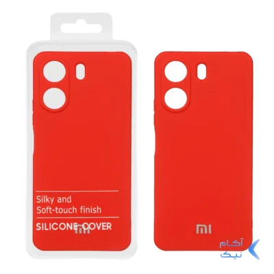 قاب نیو سیلیکون محافظ لنزدار RFF مدل Xiaomi Redmi 13C / Poco C65 - قرمز (پک دار)