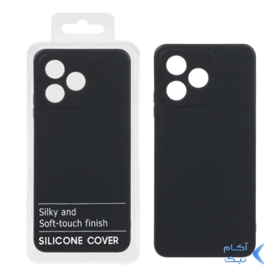 قاب نیو سیلیکون محافظ لنزدار RFF مدل Realme C53 / C51 / Note 50 - مشکی (پک دار)