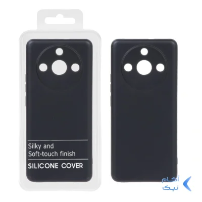 قاب نیو سیلیکون محافظ لنزدار RFF مدل Realme 11 Pro Plus - مشکی (پک دار)