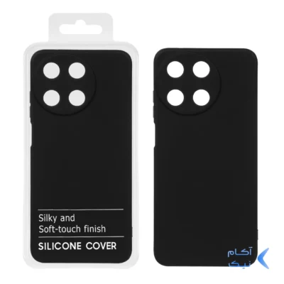 قاب نیو سیلیکون محافظ لنزدار RFF مدل Realme 11 4G - مشکی (پک دار)
