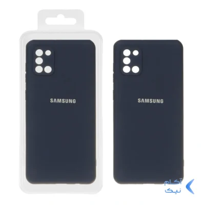 قاب نیو سیلیکون محافظ لنزدار RFF مدل Samsung Galaxy A31 - سرمه ای (پک دار)