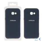 قاب نیو سیلیکون محافظ لنزدار RFF مدل Samsung Galaxy A5 (2017) / A520 - سرمه ای (پک دار)