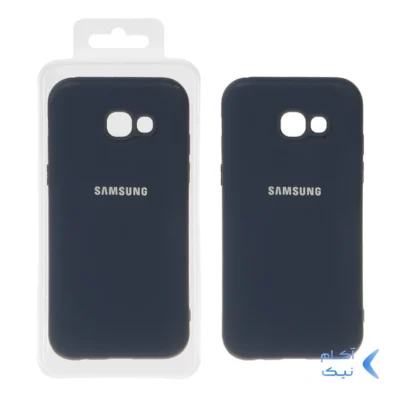 قاب نیو سیلیکون محافظ لنزدار RFF مدل Samsung Galaxy A5 (2017) / A520 - سرمه ای (پک دار)