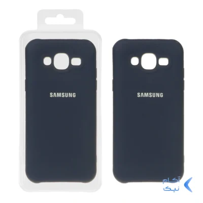 قاب نیو سیلیکون محافظ لنزدار RFF مدل Samsung Galaxy J5 (2015) / J500 - سرمه ای (پک دار)