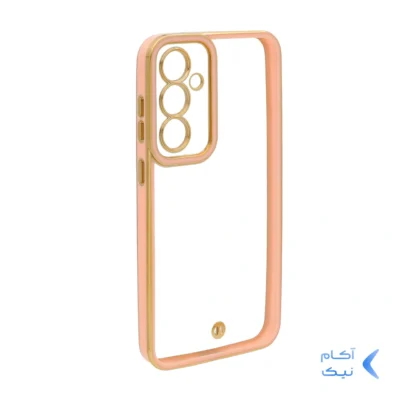 قاب الکتروپلیتینگ محافظ لنزدار Samsung Galaxy S23 FE - گلبهی