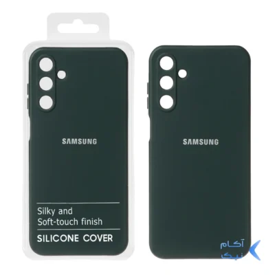 قاب نیو سیلیکون محافظ لنزدار RFF مدل Samsung Galaxy A15 - سبز تیره (پک دار)