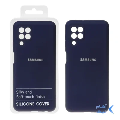 قاب نیو سیلیکون محافظ لنزدار RFF مدل Samsung Galaxy A22 4G / M22 / M32 4G / F22 - سرمه ای (پک دار)