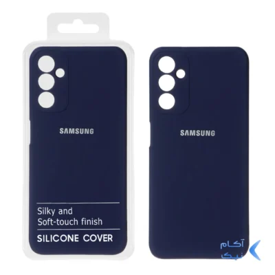 قاب نیو سیلیکون محافظ لنزدار RFF مدل Samsung Galaxy A14 - سرمه ای (پک دار)