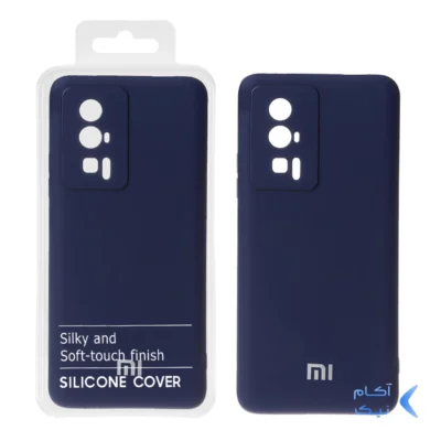 قاب نیو سیلیکون محافظ لنزدار RFF مدل Xiaomi Poco F5 Pro - سرمه ای (پک دار)