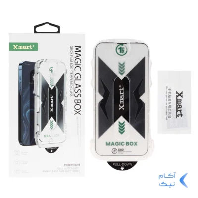 محافظ صفحه نمایش شیشه ای اورجینال XMART - Magic Glass Box مدل Iphone 13 Pro Max / 14 Plus (پک دار)