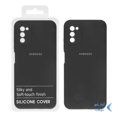 قاب سیلیکونی پاک کنی اورجینال درجه یک Samsung Galaxy A03s / A02s - مشکی کد 1 (پک دار)