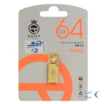 Queen ANGLE USB2.0 Flash Memory - 64GB طلایی (گارانتی مادام العمر شرکت آی تین)