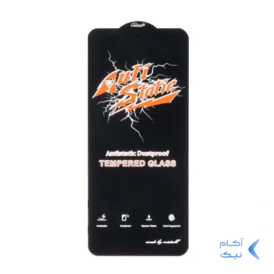 محافظ صفحه نمایش شیشه ای Xiaomi Redmi Note 11T / Note 11T Pro Plus / Poco X4 GT - Full Cover Anti Static Mietubl (بدون پک) - مشکی