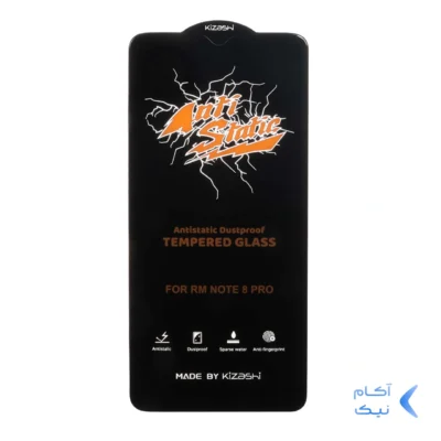 محافظ صفحه نمایش شیشه ای Xiaomi Redmi Note 8 Pro / Poco M3 / Redmi 9T / Note 9 4G - Full Cover Anti Static Kizashi (بدون پک) - مشکی