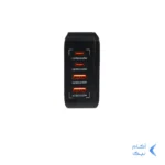 شارژر دیواری 65W فست و PD چهار پورت JBQ مدل A4808Q - مشکی (گارانتی یکساله رصاصی)