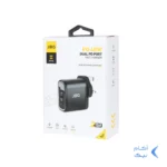 شارژر دیواری فست و PD دو پورت JBQ مدلSmart Chip+ HC-740 40W - مشکی (گارانتی یکساله رصاصی)