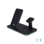 شارژر وایرلس چهار کاره JBQ مدل WLC-31 - مشکی (گارانتی یکساله رصاصی)