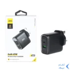 شارژر دیواری فست و PD دو پورت JBQ مدل HC-765 65W - مشکی (گارانتی یکساله رصاصی)