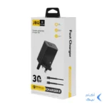 شارژر دیواری فست دو پورت JBQ مدل HC-30w 30W همراه با کابل Type-C To Type-C - مشکی (گارانتی یکساله رصاصی)
