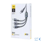 کابل شارژ 1.5 متری فست و PD سه کاره JBQ مدل CA-537 - مشکی (گارانتی یکساله رصاصی)
