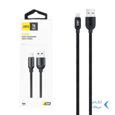 کابل شارژ فست آیفون JBQ مدل CA-610 - مشکی (گارانتی یکساله رصاصی)