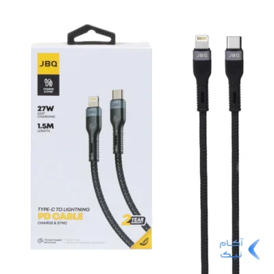 کابل شارژ 1.5 متری PD و فست JBQ Type-C to Lightning مدل CA-720 - مشکی (گارانتی یکساله رصاصی)