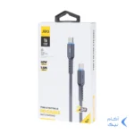 کابل شارژ 1.5 متری PD و فست JBQ Type-C to Type-C مدل CA-722 - مشکی (گارانتی یکساله رصاصی)