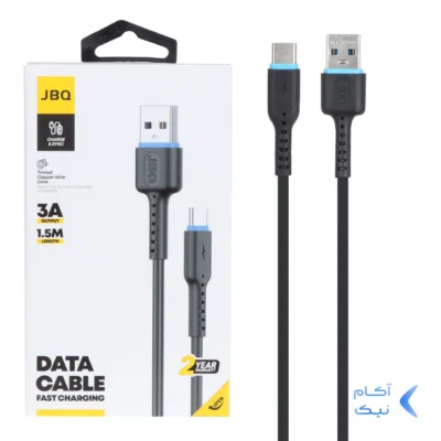 کابل شارژ 1.5 متری فست JBQ Type-C مدل CA-732 - مشکی (گارانتی یکساله رصاصی)