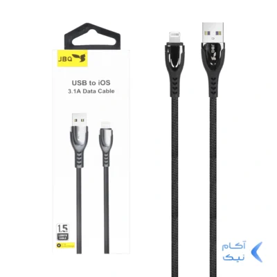 کابل شارژ 1.5 متری فست آیفون JBQ مدل DT-02 - مشکی (گارانتی یکساله رصاصی)