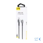 کابل شارژ 1.5 متری فست آیفون JBQ مدل DT-02 - مشکی (گارانتی یکساله رصاصی)