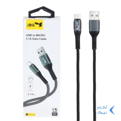کابل شارژ 1.5 متری فست اندروید JBQ مدل DT-01 - مشکی (گارانتی یکساله رصاصی)