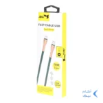 کابل شارژ 1.5 متری فست JBQ Type-C to Lightning مدل CB-12P1 - سبز تیره (گارانتی یکساله رصاصی)