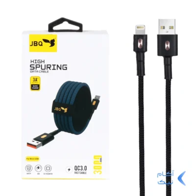 کابل شارژ 3 متری فست آیفون JBQ مدل CA-111 - مشکی (گارانتی یکساله رصاصی)