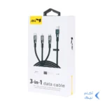 کابل شارژ 1.5 متری فست سه کاره JBQ مدل DT-U33 - مشکی (گارانتی یکساله رصاصی)