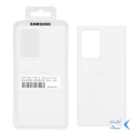 قاب سیلیکونی پاک کنی اورجینال درجه یک Samsung Galaxy Note20 Ultra - سفید (پک دار)