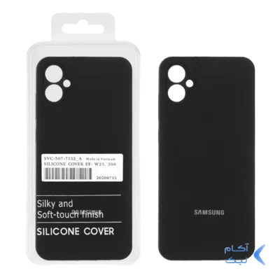 قاب سیلیکونی پاک کنی اورجینال درجه یک Samsung Galaxy A05 / M05 / F05 - مشکی (پک دار)