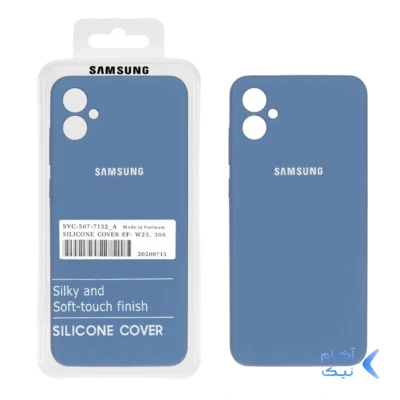 قاب سیلیکونی پاک کنی اورجینال درجه یک Samsung Galaxy A05 / M05 / F05 - آبی تیره (پک دار)