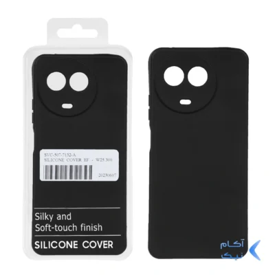 قاب نیو سیلیکون محافظ لنزدار RFF مدل Realme 11 5G - مشکی (پک دار)