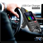 پخش کننده بلوتوث FM و شارژر فندکی خودرو Tsco مدل BFM 2220 - مشکی
