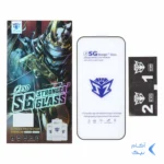 محافظ صفحه نمایش شیشه ای Full Cover Esd-SG مدل Apple iphone 16 / iPhone 15 / iPhone 14 Pro (پک دار)