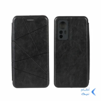 کیف موبایل مغناطیسی محافظ لنزدار Xiaomi Mi 12 / Mi 12X - مشکی