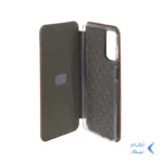 کیف چرمی موبایل مغناطیسی حصیری Samsung Galaxy M52 - عسلی