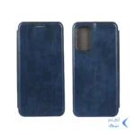 کیف چرمی موبایل مغناطیسی حصیری Samsung Galaxy M52 - سرمه ای