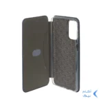 کیف چرمی موبایل مغناطیسی حصیری Samsung Galaxy M52 - سرمه ای