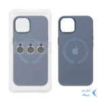 قاب سیلیکونی اورجینال Magsafe با ست محافظ لنز رینگی Apple iPhone 13 / iPhone 14 - فیلی (پک دار)
