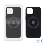 قاب سیلیکونی اورجینال Magsafe با ست محافظ لنز رینگی Apple iPhone 13 / iPhone 14 - مشکی (پک دار)